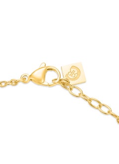 CERRUTI 1881 Supreme Necklace ,Gold-Plated Chain with Crystal-Embellished Signature C Logo, Harmonious and Elegant Design for Women  - Image 3