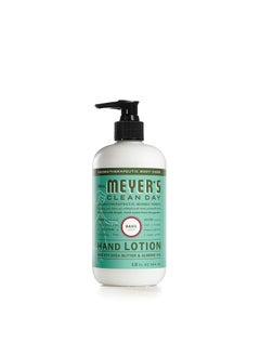 Mrs. Meyer's Clean Day MRS MEYERS CLEAN DAY Hand Lotion for Dry Hands NonGreasy Moisturizer Made with Essential Oils Basil 12 oz 