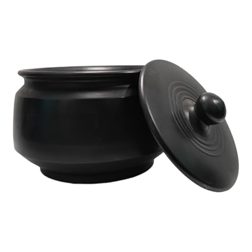Vastuja Exclusive Range Unglazed Clay Handi/Earthen Kadai/Clay Pot for Serving with Lid (with Mirror Finish), Handmade and Chemical Free - Image 4