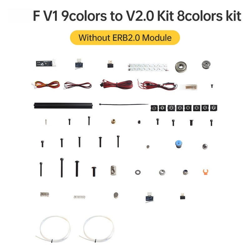 ERCF V1 9 Colors to V2.0 Kit 8 Colors Multi-colors 9 To 8 Printing Offical Certification Multi-colors Filament Switch Printing Compatible with Voro 2.4 R2/Trident/ Switchwire 3D Printers (No ERB2.0 - Image 1