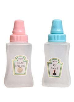 Generic Small squeeze bottles for ketchup and mustard-ideal for sauces, salad dressings, mustard and sauces-25ml capacity, 2pcs plastic - - - - from Rana store  - Image 1