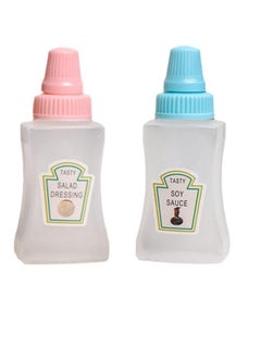 Generic Small squeeze bottles for ketchup and mustard-ideal for sauces, salad dressings, mustard and sauces-25ml capacity, 2pcs plastic - - - - from Rana store  - Image 2