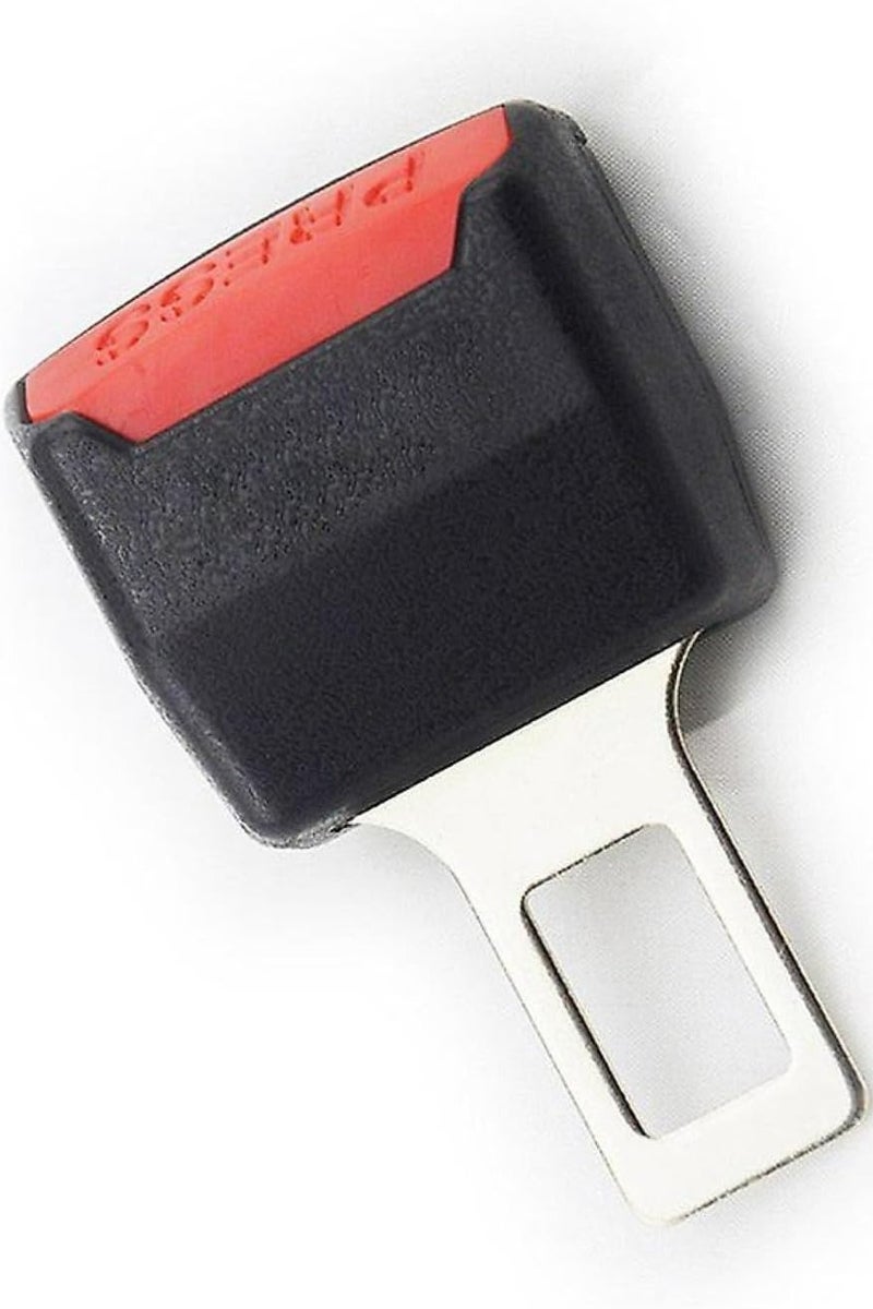 ETAVA Universal Car Seat Belt Buckle Alarm Stopper (2-Pack) – Adjustable Seatbelt Clip Insert for Child Seats & Alarm Mute | Car Safety Buckle Blocker – Black Plastic - Image 2