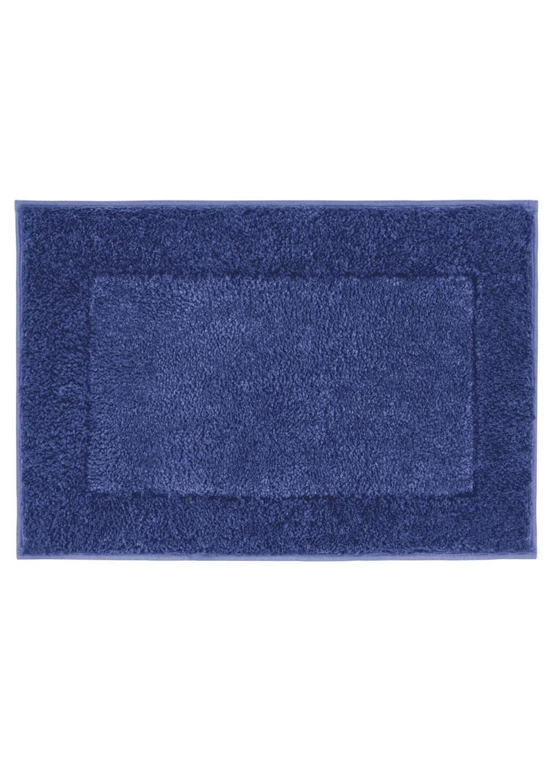 Freelance Freelance Heritage Microfibre Main Entrance Doormat, Home Bathroom Floor Door Mats, Bath Mat, 60 x 40 cm, Navy Blue  - Image 3