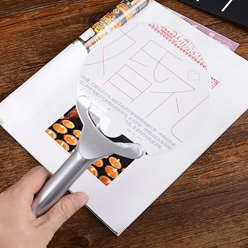 Valkyrie Large Size Frameless Magnifying Glass with LED Light 13CM