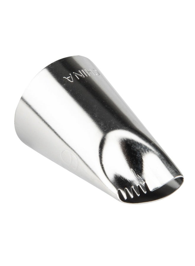 Restaurantware رأس تزيين الكعك من باستري تيك، 1 رأس تزيين قابل لإعادة الاستخدام - #62، مقاوم للانبعاج، من الفولاذ المقاوم للصدأ، رأس تزيين كريمة الورد، آمن في غسالة الصحون، لتزيين الكب كيك، الكعك، أو البسكويت - Image 1