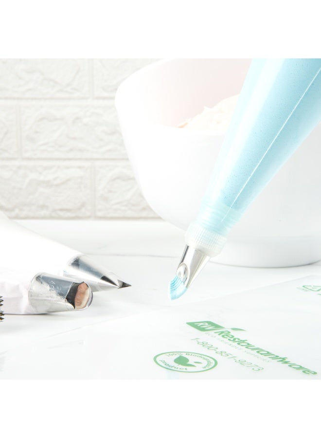 Restaurantware رأس تزيين الكعك من باستري تيك، 1 رأس تزيين قابل لإعادة الاستخدام - #62، مقاوم للانبعاج، من الفولاذ المقاوم للصدأ، رأس تزيين كريمة الورد، آمن في غسالة الصحون، لتزيين الكب كيك، الكعك، أو البسكويت - Image 3