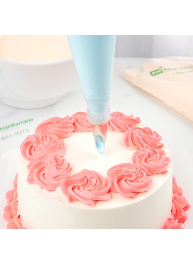 Restaurantware رأس تزيين الكعك من باستري تيك، 1 رأس تزيين قابل لإعادة الاستخدام - #62، مقاوم للانبعاج، من الفولاذ المقاوم للصدأ، رأس تزيين كريمة الورد، آمن في غسالة الصحون، لتزيين الكب كيك، الكعك، أو البسكويت - Image 4
