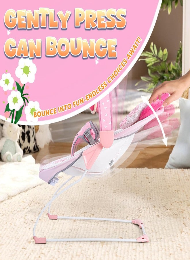 AskCat Baby Bouncer, Portable Infant Bouncer, Adjustable and Foldable Baby Rocker with Vibrations,Baby Bouncer Seat for Baby 0-6 Months 6-20 lbs Indoor & Outdoor Use - Image 3