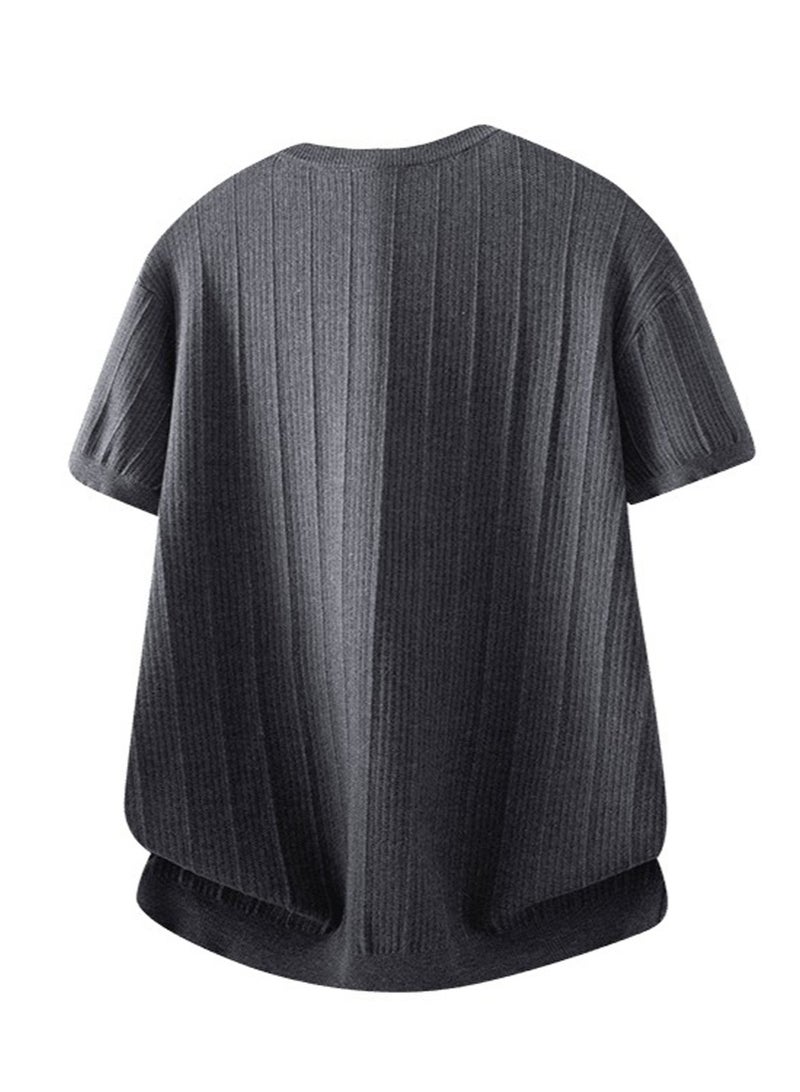 فيلا FILA Men's and women's knitted short-sleeved T-shirts - Image 4