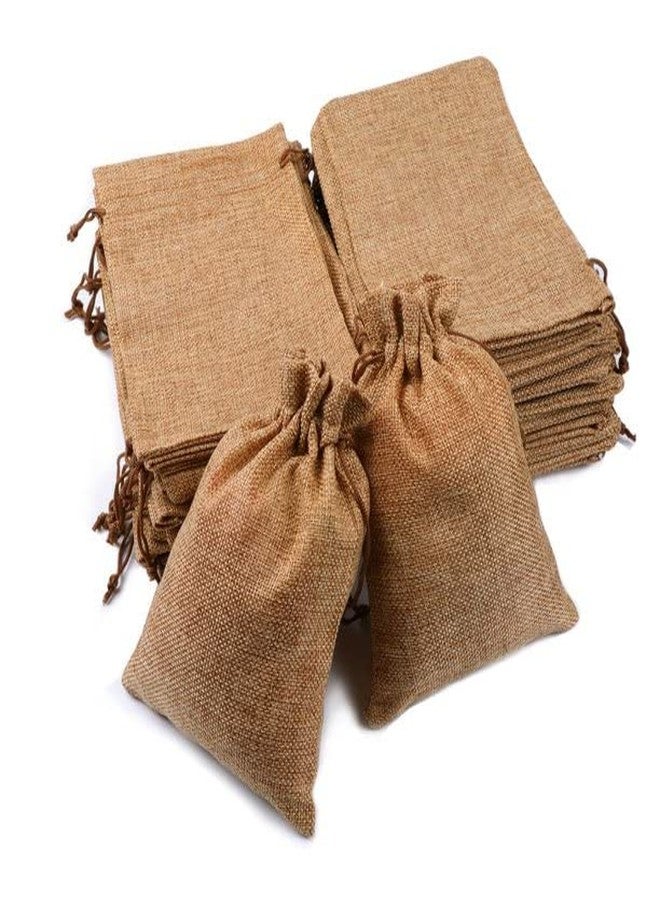 Handmakers ! Natural Jute gift Potli pouch with Ganesh print in bulk (set of 25) - Image 4