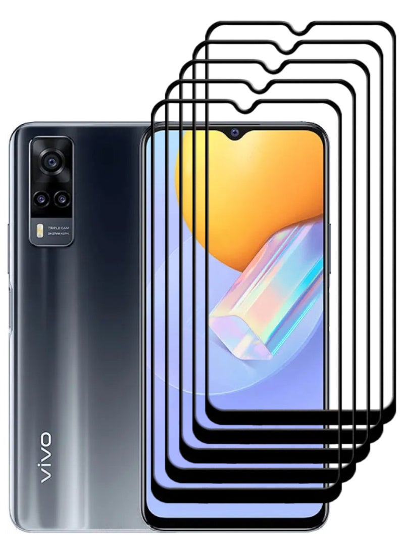 ACLIX 5 Pieces Antistatic ESD Dustproof Premium Quality High Definition Tempered Glass Screen Protector Designed For vivo Y31 - Image 1