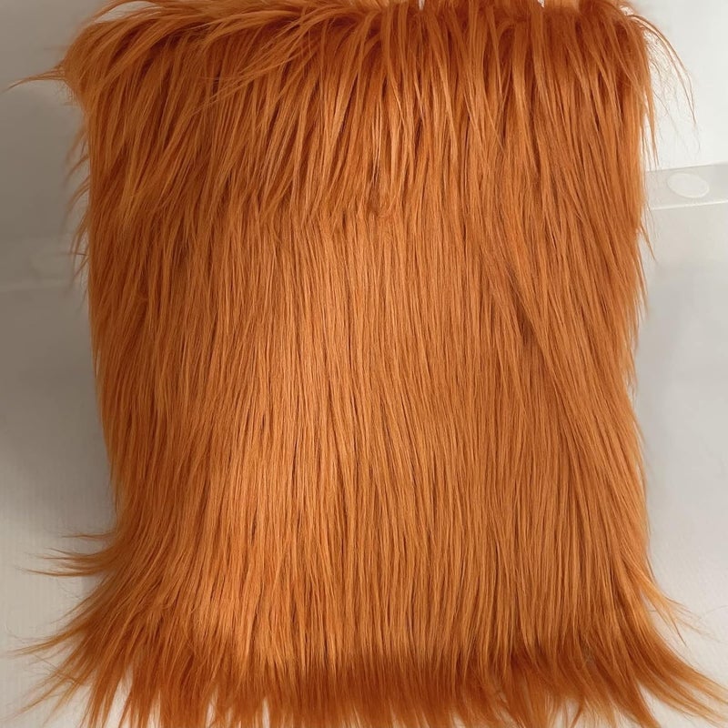 Faux Fur Faux Fur Fabric Shaggy Plush Faux Fur Fabric 25×45cm Long Pile Fur Fabric for Sewing DIY Craft Decoration Use Fake Fur Fabric for DIY, Craft Fur Decoration (Color : 11 Brown) - Image 1