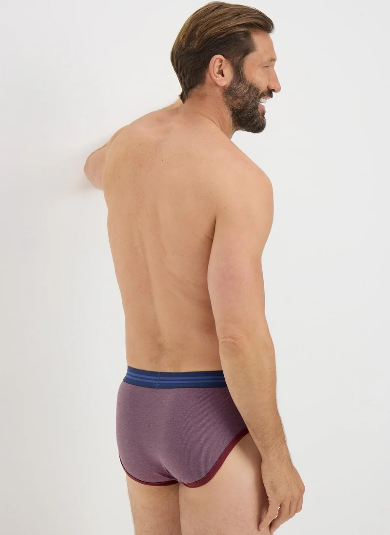 Matalan 5 Pack Multicolour Vertical Stripe Briefs