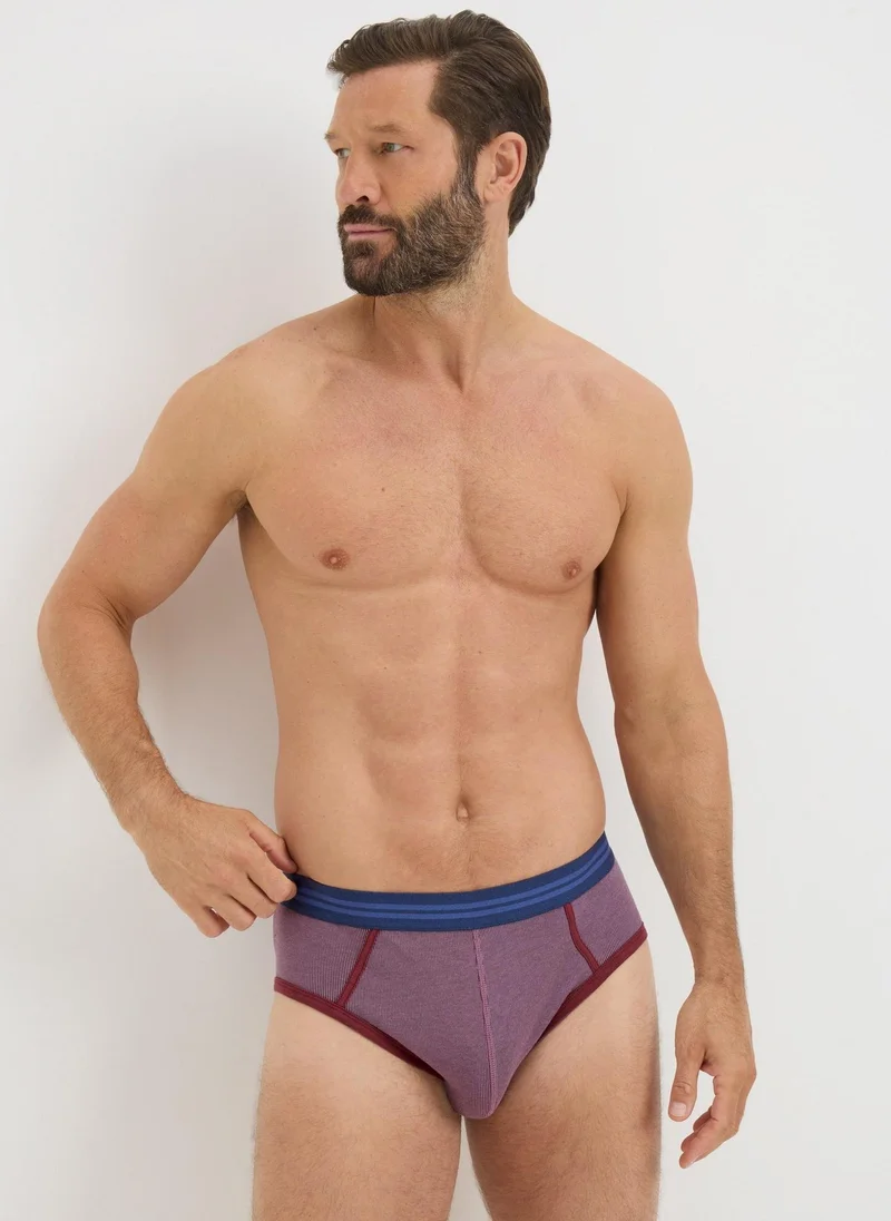 Matalan 5 Pack Multicolour Vertical Stripe Briefs