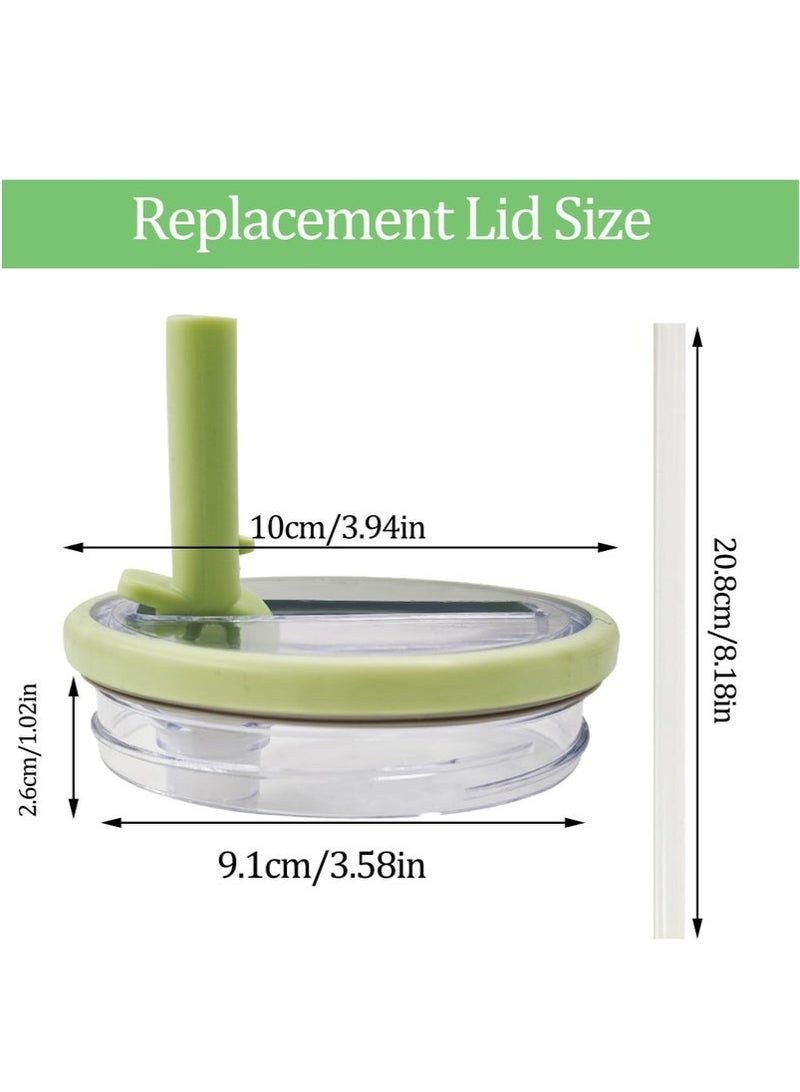 2 Pack 40 oz Tumbler Flip Straw Lid Replacement fit for Stanley Quencher, Spill Proof Splash Resistant Tumbler Lids,Reusable Tumbler Cover for Stanley Cup (Light Purple) - Image 4