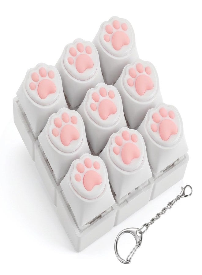 Sibba Cat Paw Keyboard Fidget Toy for Adults Clicky Keycap Clicker Keychain Cute Cat Keyboard Clicker Fidget Keychain with Clicky Sound for Autism ASMR Work Stress Relief & Anxiety Cats Lover - Image 1