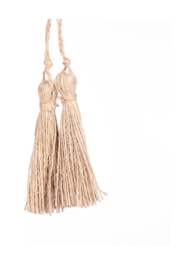 klarako 6 Pcs Natural Jute Style Tassel Embellishing Cords for Christmas Decorations and Party - Image 5