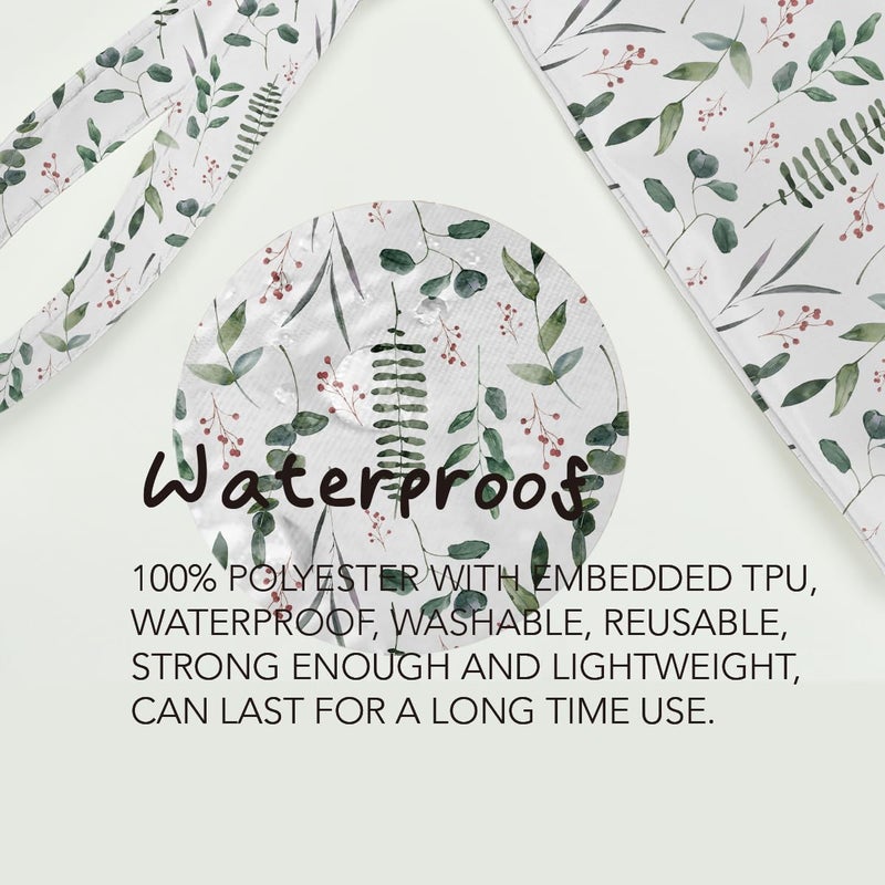Fokongna Palm Leaves Wet Dry Bag Travel Toiletry Bag Waterproof Large Capacity for Women Girls Sister Friends Gifts - Image 5