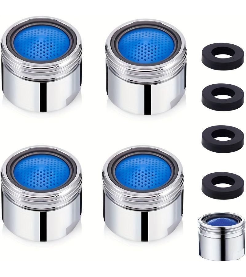 4Pcs M22 Faucet Aerator Set Built In Filter Screen Splash Proof Universal Hot Cold Water - Image 1