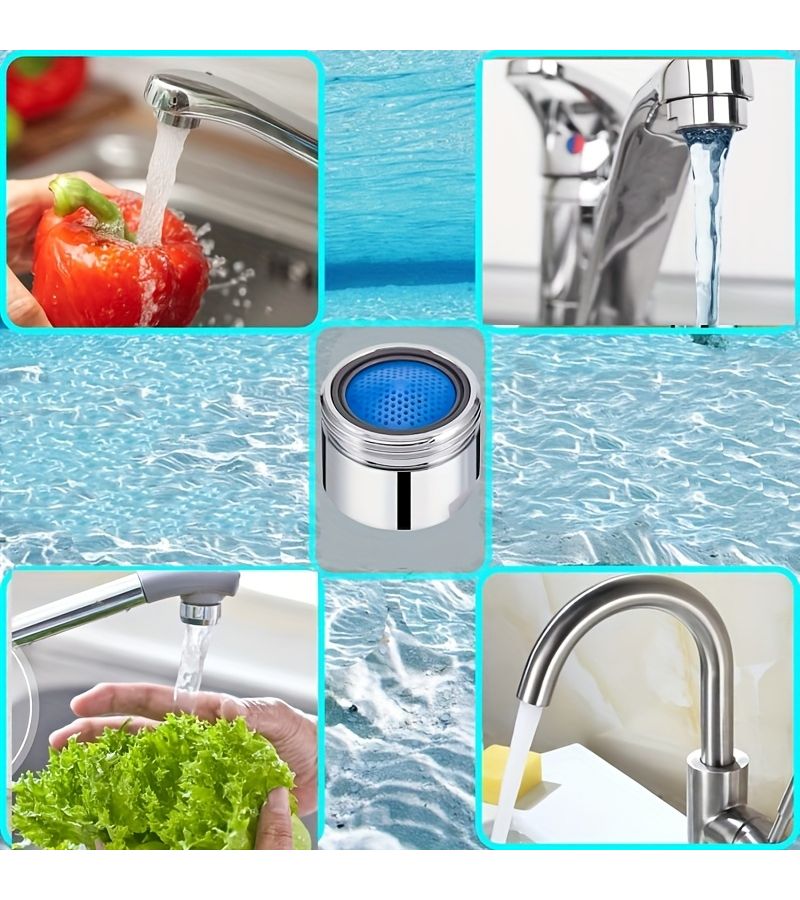4Pcs M22 Faucet Aerator Set Built In Filter Screen Splash Proof Universal Hot Cold Water - Image 5