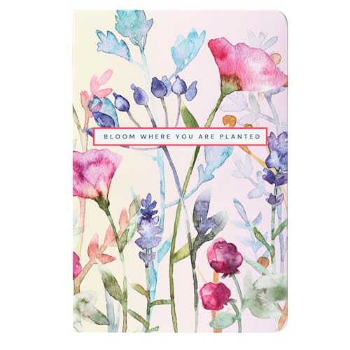 LAURET BLANC 12Months Undated Planner, 12 Monthly Spreads, 52 Weekly Spreads, Habit Tracker, Utility Pages, Paperback (Bloom Where You Are Planted) - Image 1