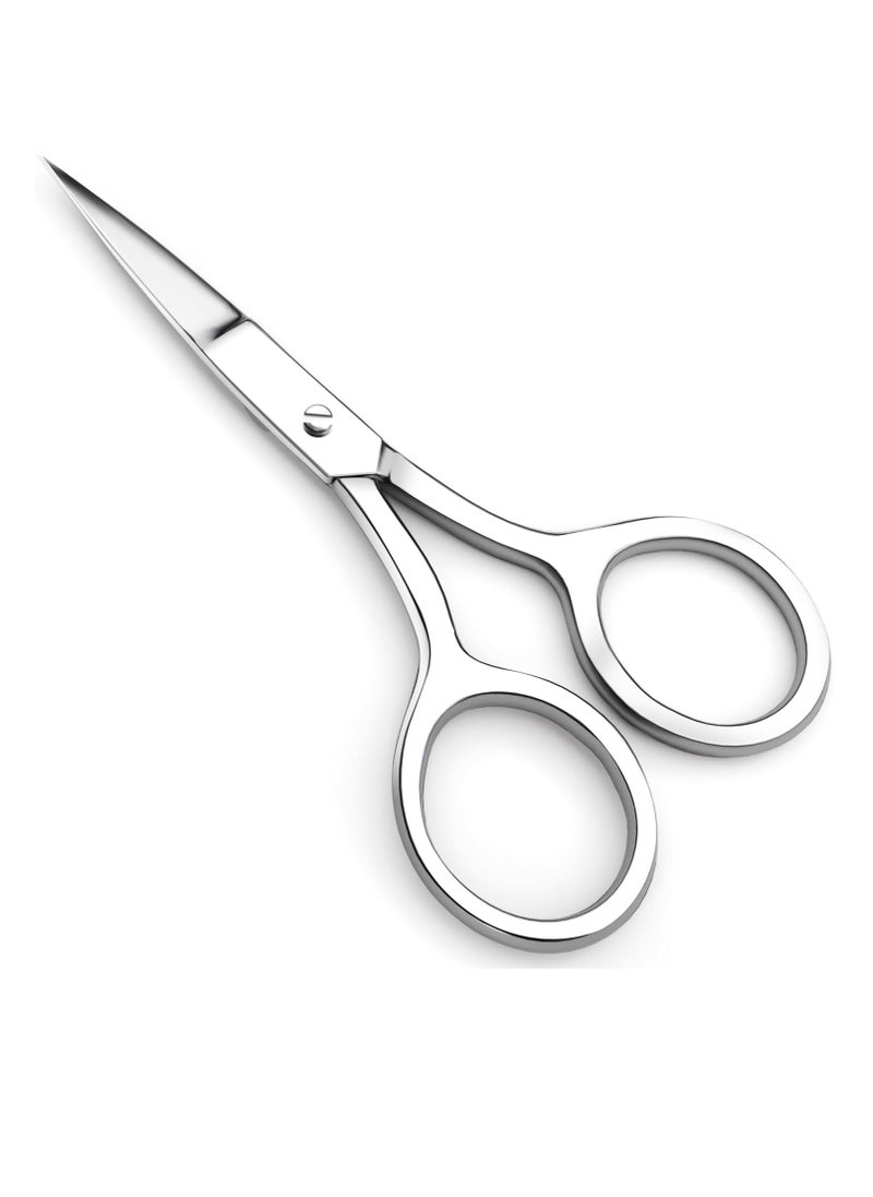 Utopia Care Utopia Care Eyebrow Scissors, Small Scissors for Men and Women - Nose Hair Scissors for Grooming Mustache, Beard, Eyelashes, Ear Hair Trimming- Professional Stainless Steel - Silver  - Image 1