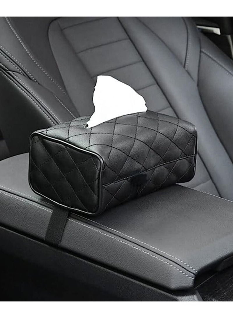 Leather cover for car tissue paper (multi-color) - Image 1