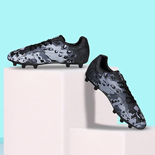 Aivin Ocean F.Ball Stud, Lightweight Insole Provides More Comfort and Grip, PVC Synthetic Leather Excellent Ball Control and Tackling, Football Shoes for Men (Black), UK-4 - Image 1