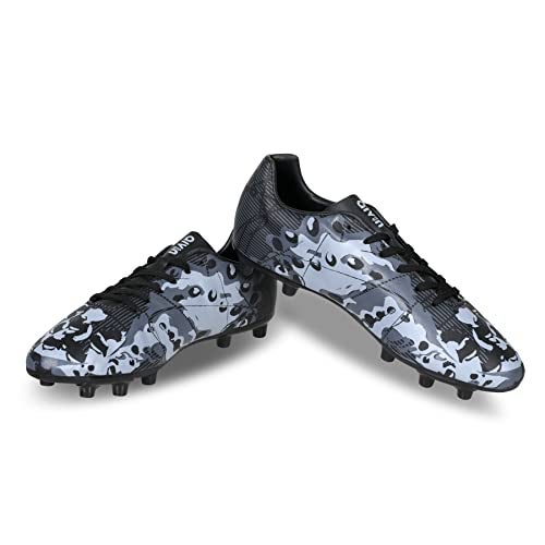 Aivin Ocean F.Ball Stud, Lightweight Insole Provides More Comfort and Grip, PVC Synthetic Leather Excellent Ball Control and Tackling, Football Shoes for Men (Black), UK-4 - Image 2