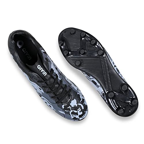 Aivin Ocean F.Ball Stud, Lightweight Insole Provides More Comfort and Grip, PVC Synthetic Leather Excellent Ball Control and Tackling, Football Shoes for Men (Black), UK-4 - Image 4