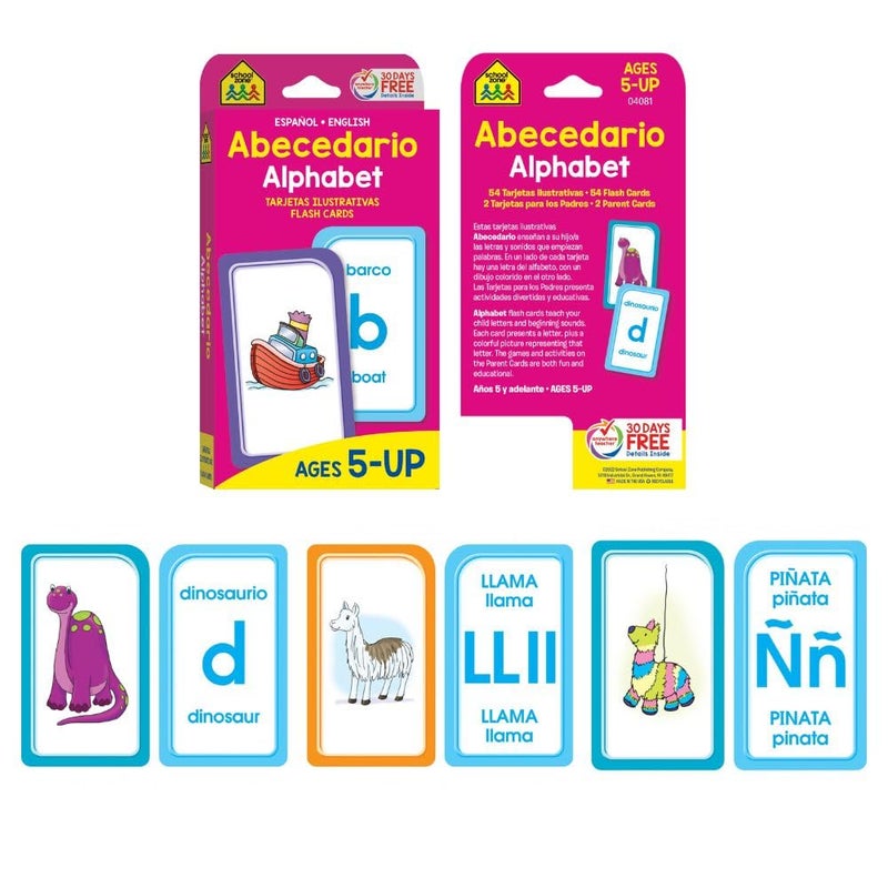 School Zone Bilingual Flash Cards 4-Pack - Image 3