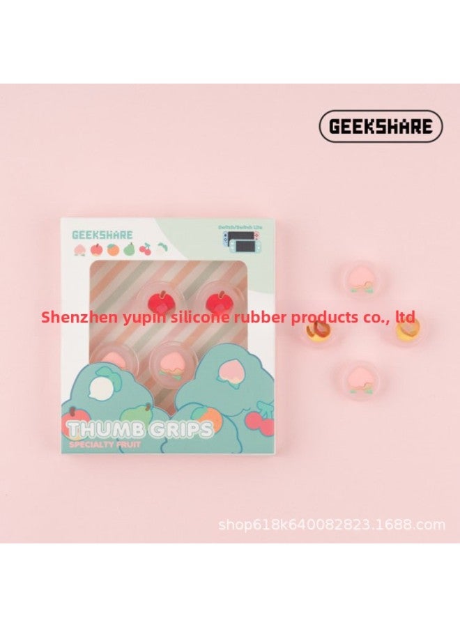 Geek Set Silicone Cat Paw Thumb Grip Set Joystick Cover For Switch And Switch Lite-Product Color:Pear Orange  - Image 3