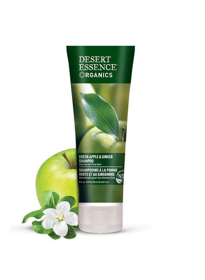 مجموعة شامبو وبلسم Desert Essence Green Apple & Ginger - 8 أونصة سائلة - كثافة للشعر الخفيف - طبيعي - ترطيب عميق - مضادات أكسدة - جذر الماكا - أنعم وأكثر لمعانًا - ناعم وحريريّ - Image 2