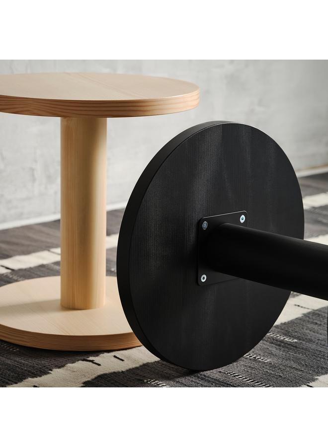 erorex Side Table, Pine Veneer Black, 40 Cm - Image 4