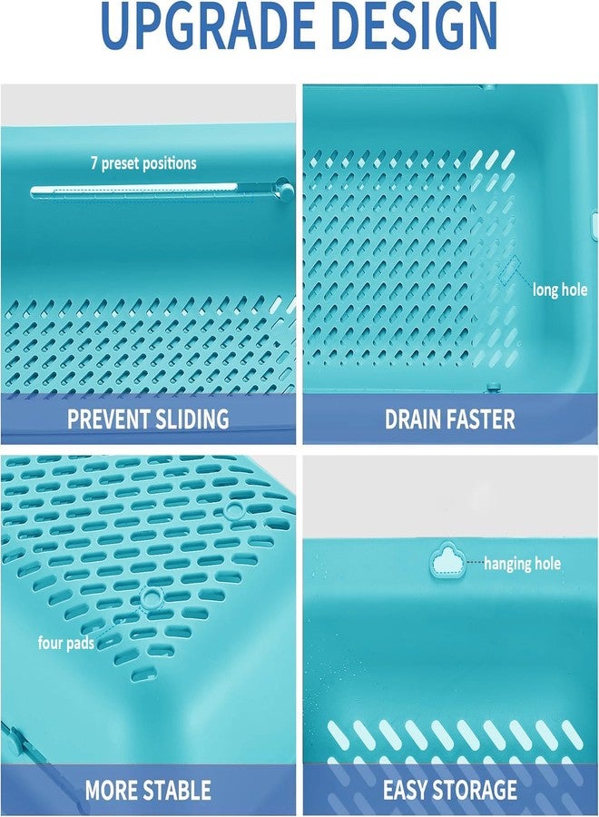 LASSHSWA Collapsible Colander and Strainer for Kitchen, Over the Sink Strainer Basket for Kitchen, Fruit Pasta Food Strainer Expandable Plastic Colander with A Sink Drain Strainer Stainless Steel - Image 4