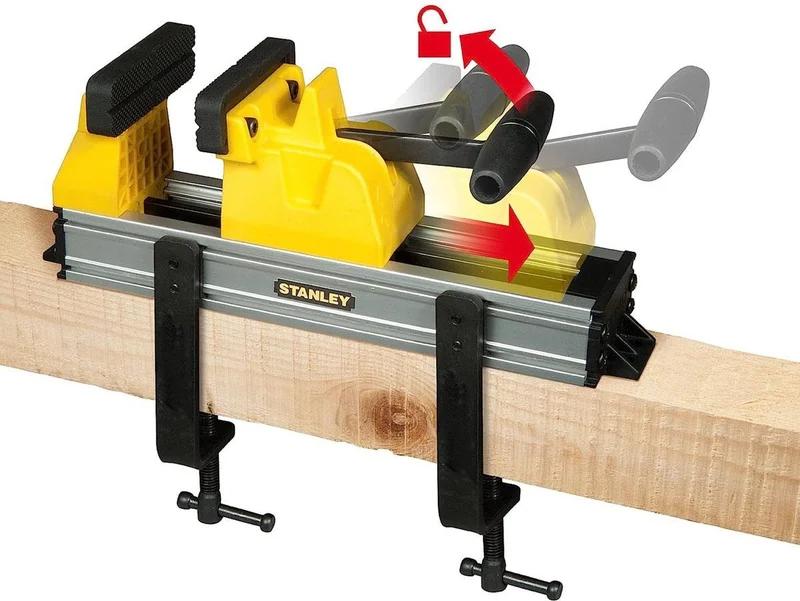 Stanley 0-83-179 Bench Vise with Quick Clamp Maximum Opening 110 mm