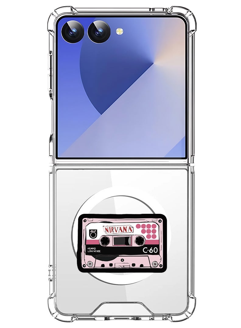 Theodor Magnetic Case for Samsung Galaxy Z Flip 7 Compatible with MagSafe Wireless Charging, Shockproof Phone Bumper Cover Nirvana (2) - Image 1