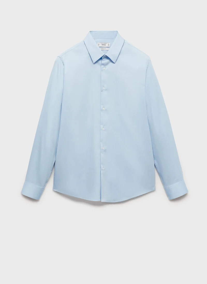 Mango Man Emotion Long Sleeve Regular Fit Shirt