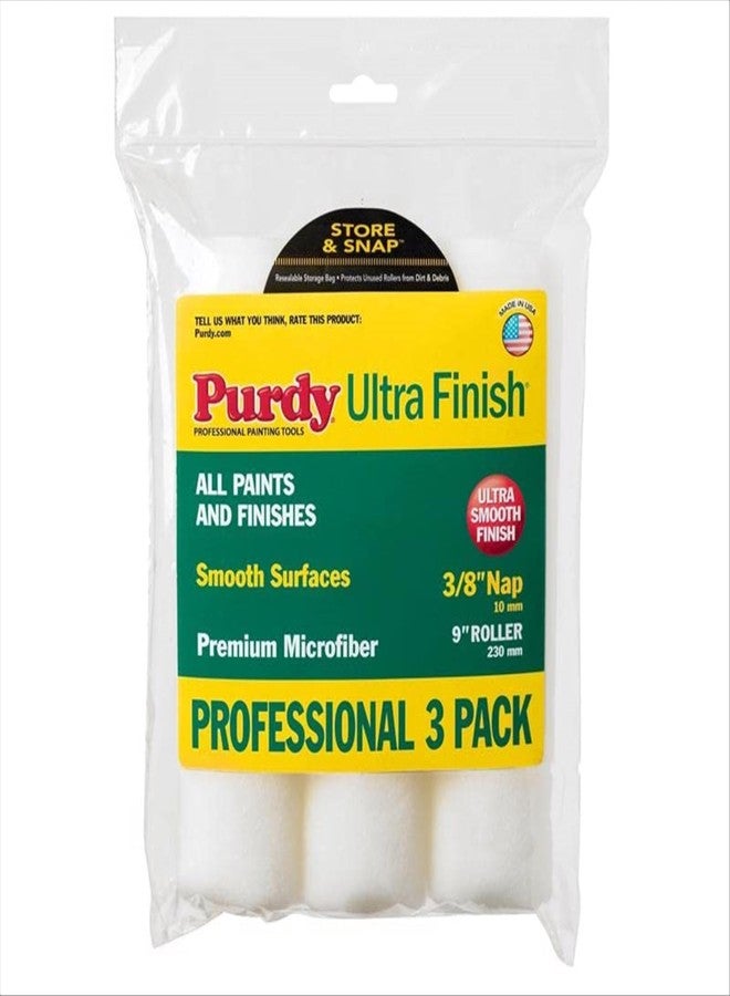 بوردي غطاء Purdy Ultra Finish من الألياف الدقيقة - عبوات متعددة 3/8 بوصة - عبوة من 3 قطع - Image 1
