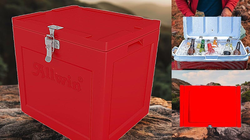 Allwin roto plast Allwin Roto Plast Ice Box Heavy Duty High Performance RotoMolded 5 Days Portable insulted Ice Chiller Box Commercial Grade Insulated Ice Box for Storage25 Liter Ib  - Image 5