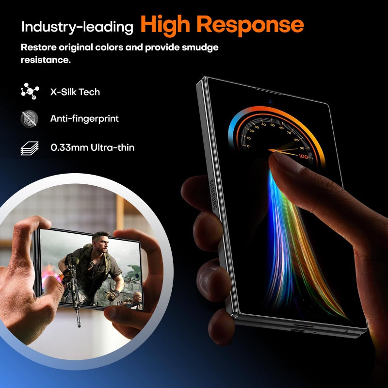 LK LϟK [2+1 Pack] for Samsung Galaxy Z Fold 8 Screen Protector - Image 5