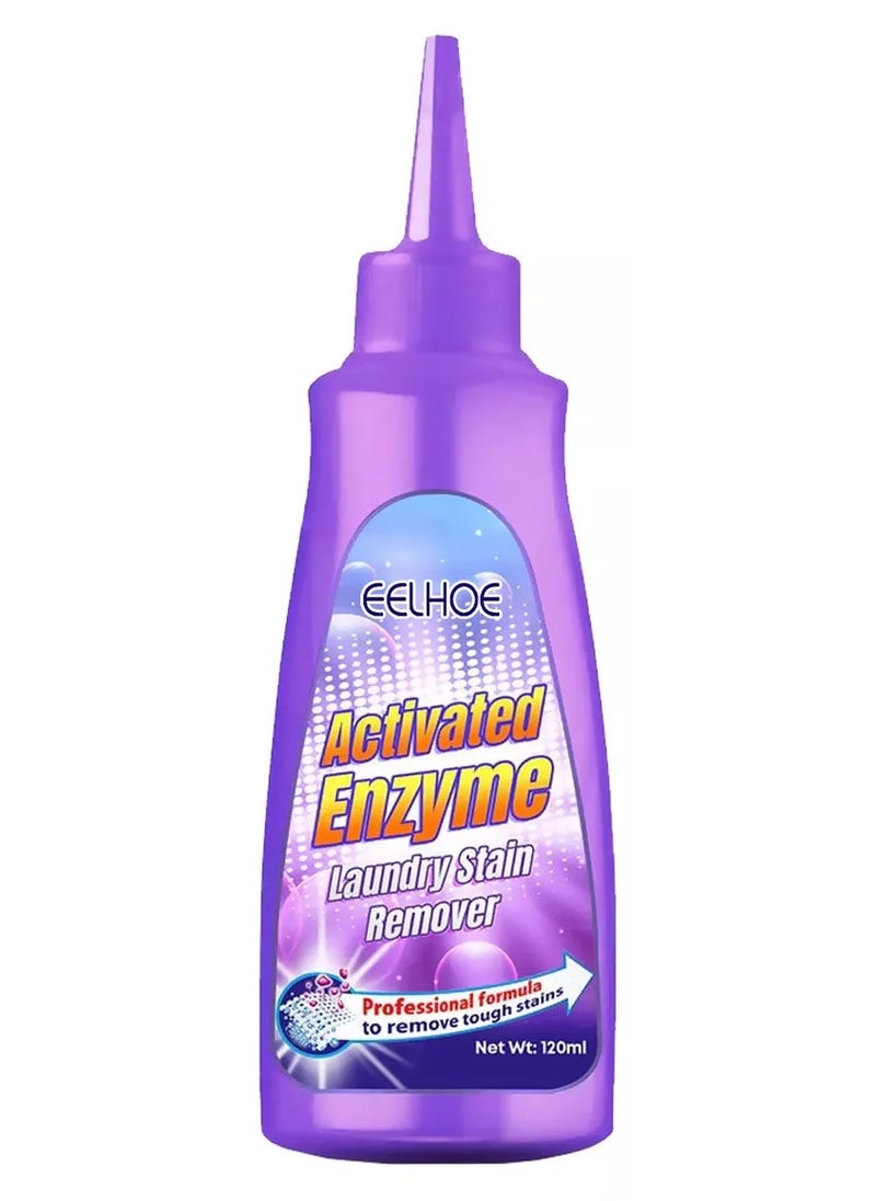 EELHOE Clearance Cleaning Supplies Activated Enzyme Laundry Stain Remover Multipurpose Clothing Stain Cleaner, Odor Remover 120ml Household Cleaners  - Image 1