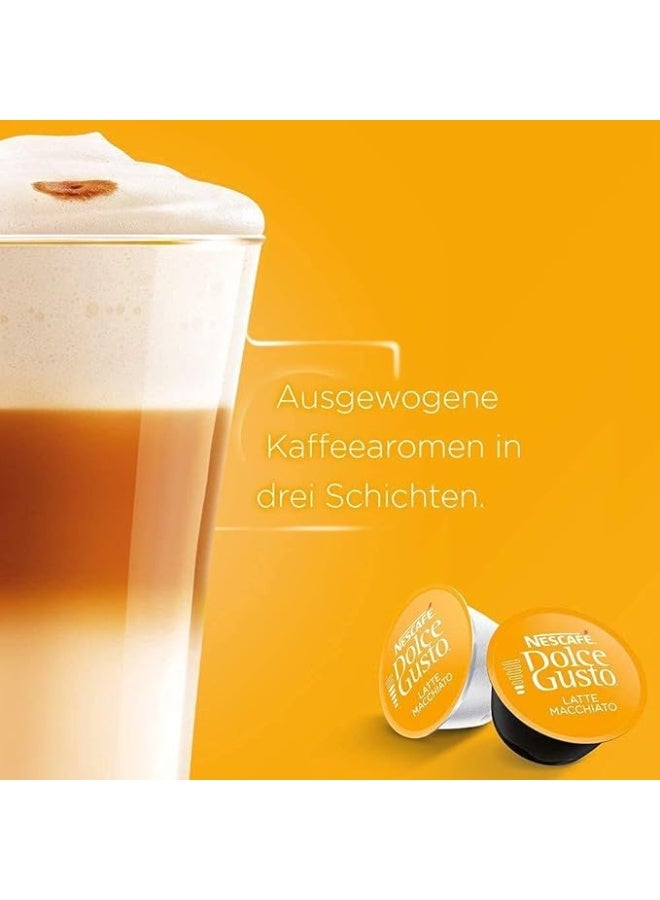 دولسي قوستو دولتشي جوستو كبسولات قهوة لاتيه ماكياتو  من نسكافيه، 16 كبسولة 8 حصص - Image 3