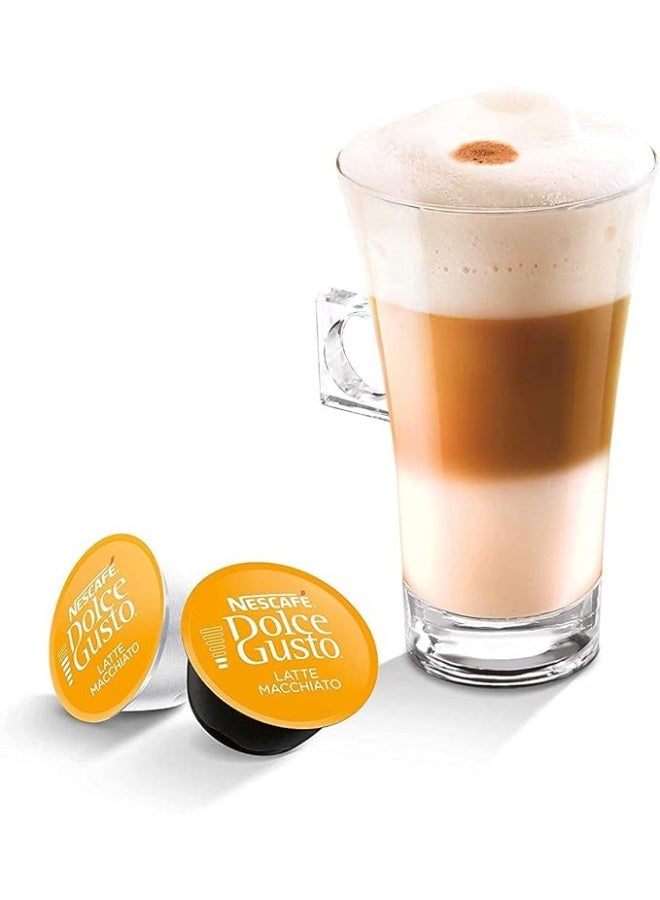 دولسي قوستو دولتشي جوستو كبسولات قهوة لاتيه ماكياتو  من نسكافيه، 16 كبسولة 8 حصص - Image 4