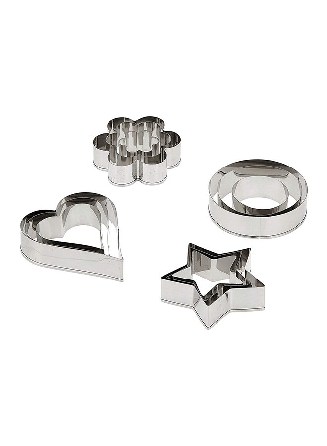 Prestige 12-Piece Assorted Biscuit Cutter Silver - Image 4