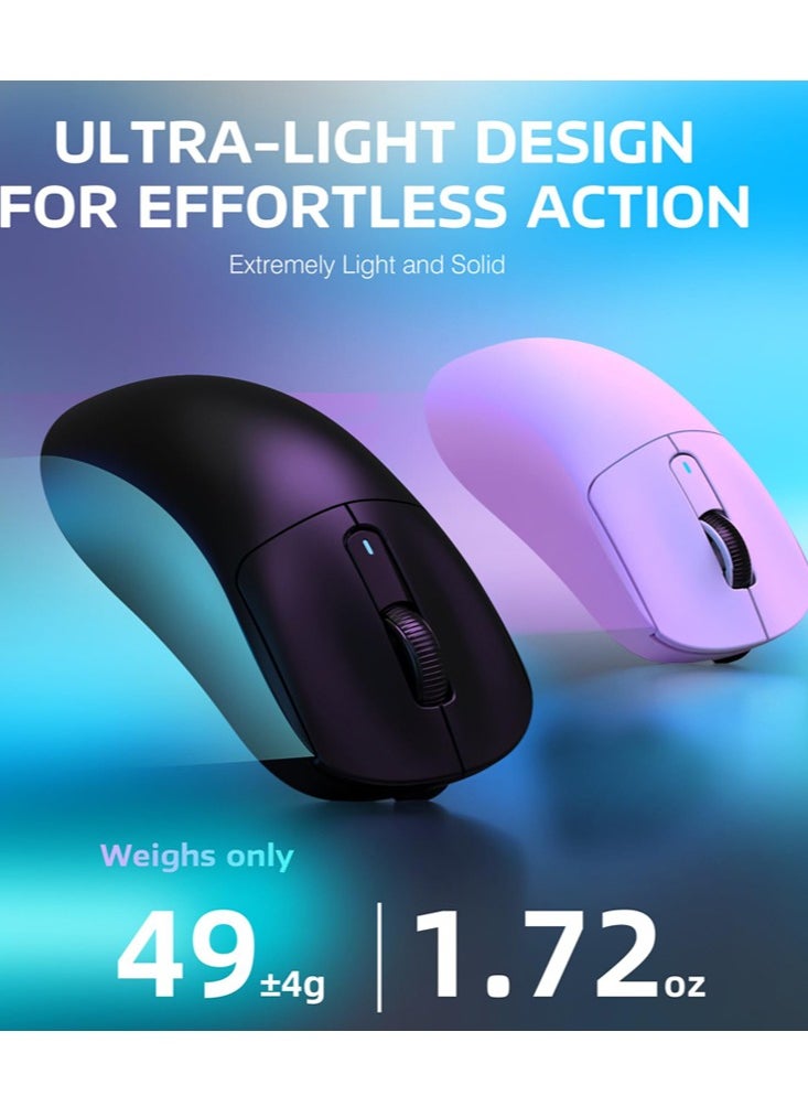 Attack Shark - X3 Lightweight Wireless Gaming Mouse with Tri-Mode 2.4G/USB-C Wired/Bluetooth,Up to 26K DPI, PAW3395 Optical Sensor,5 programmable Buttons for PC/Laptop/Win/Mac - Image 1
