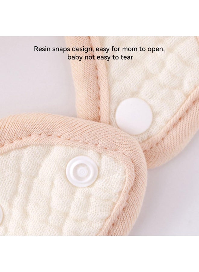 JZS Muslin Baby Bibs 8 Pack Baby Bandana Drool Bibs Cotton for Unisex Boys Girls, 8 Solid Colors Set for Teething Drooling - Image 4