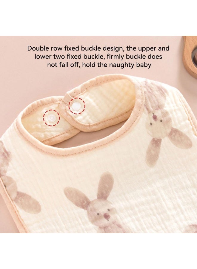 JZS Muslin Baby Bibs 8 Pack Baby Bandana Drool Bibs Cotton for Unisex Boys Girls, 8 Solid Colors Set for Teething Drooling - Image 3