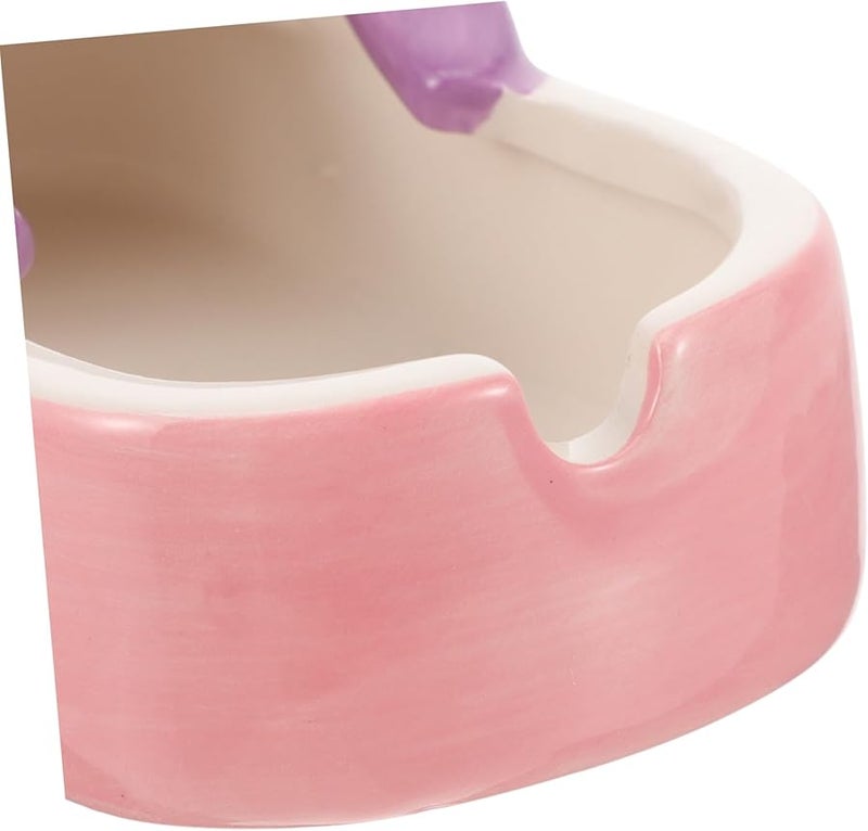 Slipper Shape Ceramic Ashtray with Lid Decorative Easy to Clean for Home Office Bar - Image 4